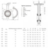 Затвор дисковый поворотный межфланцевый AVK 820/00 PN 10 DN 900 2