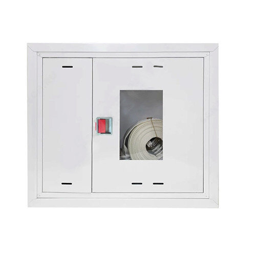 Шкаф пожарный ФАЭКС ШПК 315 ВОБ универсальный стандарт встроенный открытый белый с евроручкой