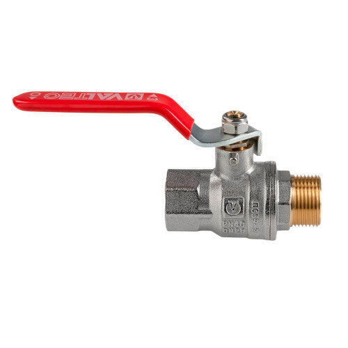 Кран шаровой VALTEC ГОСТ 3/4" Ду20 Ру40 с внутренней - наружной резьбой и рычагом VT.415.N.05