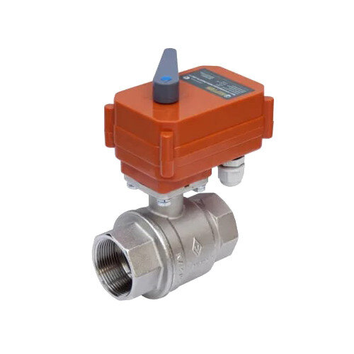 Кран шаровой с электроприводом Нептун Bugatti Pro 220В 1 1/2'' латунный