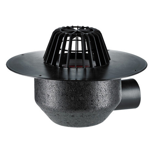 Кровельная воронка HL64F/7 DN 75 стандарт для ПП-мембран с горизонтальным выпуском