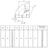 Отвод стальной 90-2-273х22-09Г2С ГОСТ 17375-2001 бесшовный крутоизогнутый 2