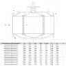 Кран шаровой ALSO КШ.Ф.П.Р.250.16-01 Ду 250 Ру 16 полнопроходный фланцевый; под редуктор, под электропривод 2