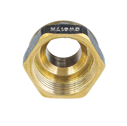 Переходник латунный Aquasfera 9021 DN 20х40 PN 16 резьба - 3/4''x1 1/2'', покрытие - никель, резьбовой НР-ВР, 9021-07