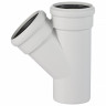 Тройник канализационный бесшумный PP-MD Ostendorf Skolan Safe SKEA DN 110/75х45° 1