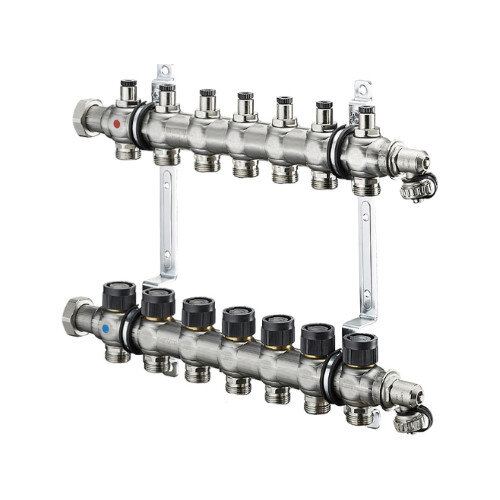 Коллекторная группа Oventrop Multidis SF 7 со встроенными регулирующими вставками