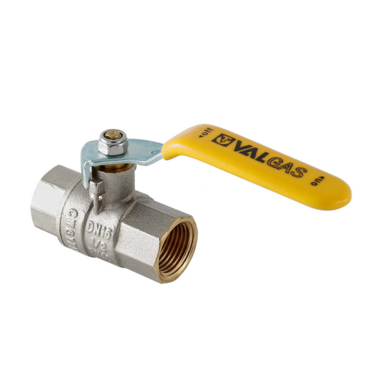 Кран шаровой VALTEC VALGAS 1/2" Ду15 Ру40 с внутренней резьбой VT.271.N.04 1