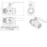 Кран шаровой VALTEC PERFECT 1" Ду25 Ру80 с внутренней–наружной резьбой VT.315.N.06 5