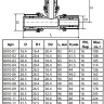 Тройник переходной латунный Aquasfera 8010 DN 16.4х16.4х20.4 PN 16 покрытие - никель, пресс, 8010-01 4