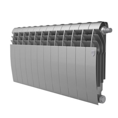 Радиатор биметаллический Royal Thermo BiLiner 350 V (12 секций) Silver Satin