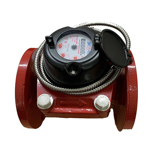 Счетчик воды ЭКОМЕРА Ду 80 фланцевый универсальный импульсный чугунный