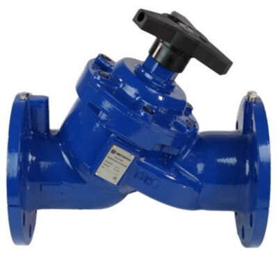 Клапан балансировочный Benarmo 3080H DN 600 PN 16 фланцевый ручной чугунный, с измерительными ниппелями