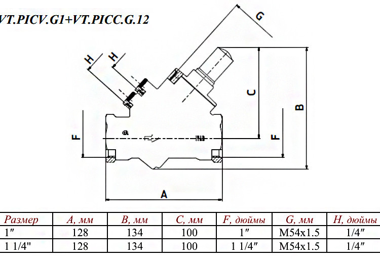 Картридж Valtec VT.PICC.G.125 М32 для стабилизатора расхода VT.PICV с открытой настройкой черный/серый 2