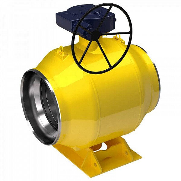 Кран шаровой Vexve 114800 DN 800 PN 25 стальной стандартнопроходный под приварку для газа, с редуктором