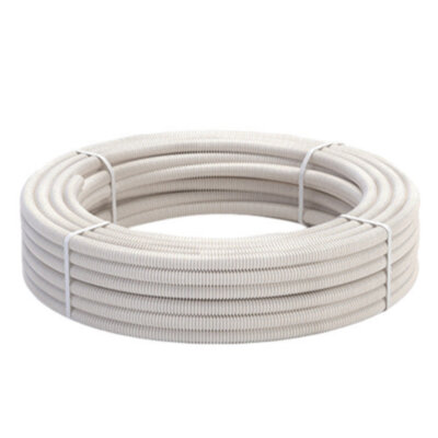 Труба гофрированная Stahlmann PT 15А Ру 15 из нержавеющей стали SS304, слоновая кость, 20 м