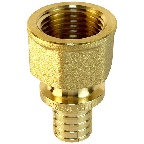 Соединитель надвижной VALFEX VF.402.AF ВР 3/4" Ду 16 Ру 16 переход на внутреннюю резьбу, латунный