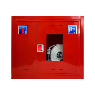 Шкаф пожарный ФАЭКС ШПК 315 ВОК универсальный стандарт встроенный открытый красный с евроручкой