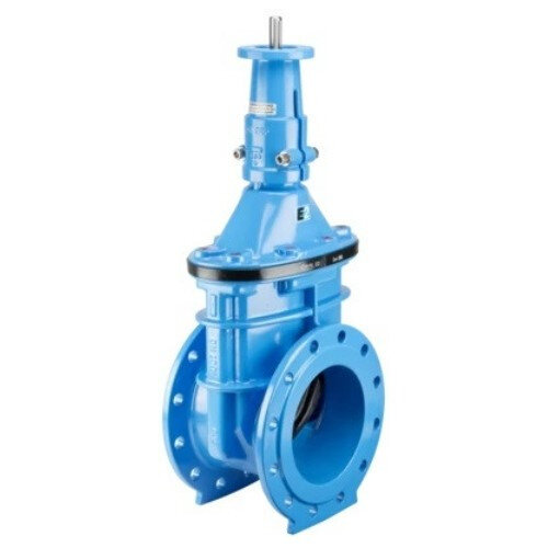 Задвижка HAWLE 4000ELE2 DN 250 PN 10 фланцевая клиновая чугунная с переходником для э/привода с обрезиненным клином