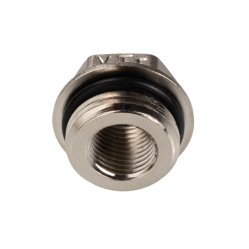 Латунная футорка VALTEC 1/2" х 1/4" коллекторная VTr.585.N.0402