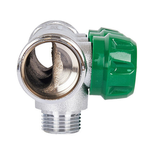 Коллектор распределительный STOUT SMB 6850 3 отвода ВР-НР 1"х1/2" DN 25 PN 16 с регулирующими клапанами