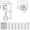 Задвижка клиновая ABRA A40-G-BS F4 DN 80 PN 16 чугунная фланцевая с электроприводом 2