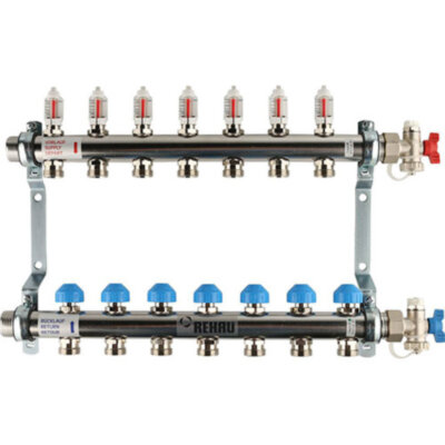 Распределительный коллектор REHAU HKV-D на 7 контуров