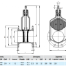 Задвижка HAWLE 4000A DN 250 PN 10 фланцевая клиновая чугунная с обрезиненным клином короткая в монолитном корпусе 3