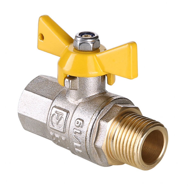 Кран шаровой VALTEC VALGAS 1/2" Ду15 Ру40 с внутренней-наружной резьбой VT.278.N.04 1