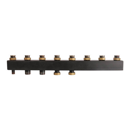 Коллектор распределительный ROMMER RDG-0017-004045 5-ти контурный НР 1 1/2" Ду 40 Ру 4 без теплоизоляции