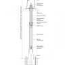 Шток телескопический HAWLE 9601 для вентилей 0,6-0,8м DN 3/4"-2" 1