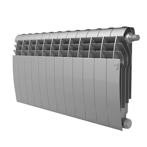 Радиатор биметаллический Royal Thermo BiLiner 350 VD (12 секций) Silver Satin