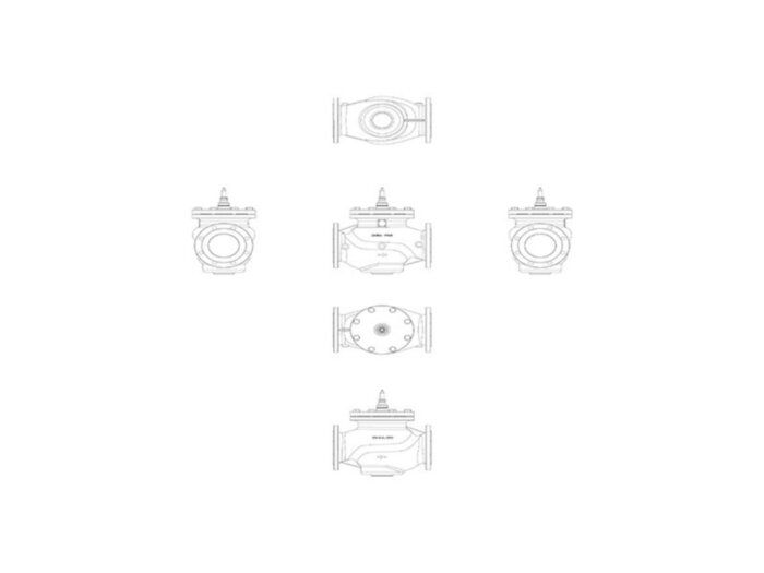 Клапан регулирующий VFM 2 Ду 80 Ру 16 Danfoss двухходовой