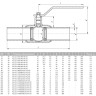 Кран шаровой цельносварной LD КШ.Ц.П.025.040.Н/П.02 Ду 25 Ру 40 стальной неполнопроходный под приварку 3