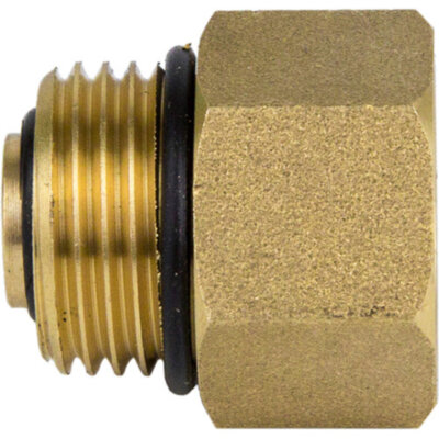 Клапан отсечной латунный Aquasfera 5002 DN 15 PN 10 резьба - 1/2'', к воздухоотводчику, резьбовой НР, 5002-01