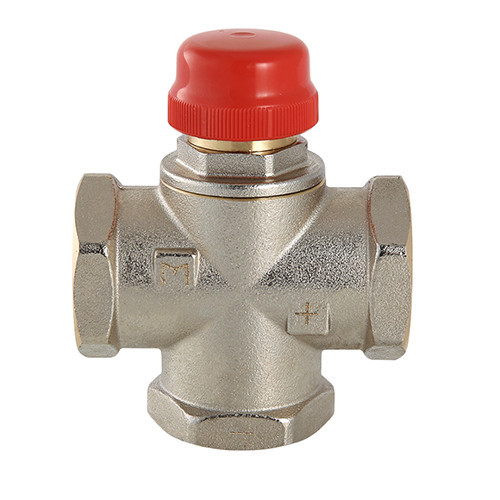Клапан смесительный VALTEC VT.MR01.N.0603 1" DN 25 PN 10 трехходовый, латунный с никелевым покрытием 9