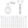 Затвор FAF 3500 DN 200 PN 16 дисковый межфланцевый с рукояткой 2