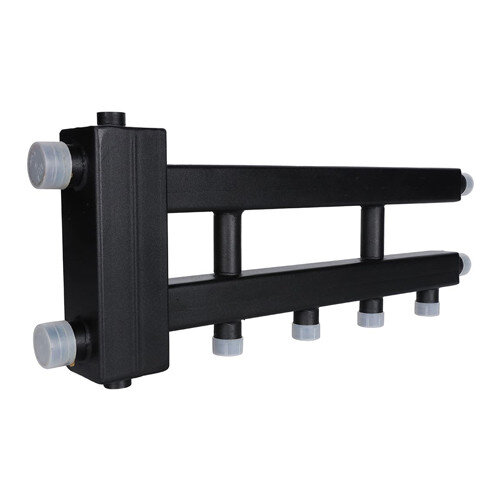 Коллектор распределительный ROMMER RDG-0060-014023 3-х контурный НР 1 1/4" Ду 32 Ру 4 дублёр рядный с гидравлическим разделителем