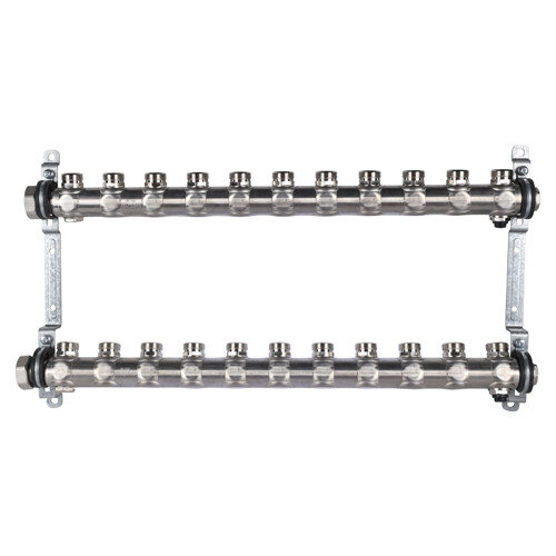 Коллекторная группа Oventrop Multidis SH 1 1407162 12-ти контурный ВР-НР 1"x3/4" DN 25 PN 4 с регулирующими клапанами