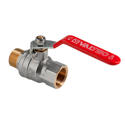 Кран шаровый VALTEC VT.415 ГОСТ Р 59553-2021 ВР-НР 3/4" DN 20 PN 40 никелированный латунный 1