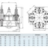 Задвижка HAWLE 4400E2 DN 200/3 PN 10 фланцевая клиновая чугунная с обрезиненным клином типа Комби-IV без пожарной подставки 4