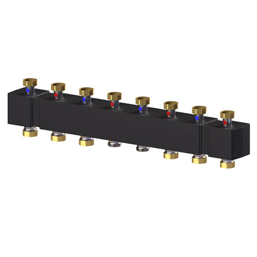 Коллектор распределительный Meibes M66301.941 7-ми контурный ВР-НР 1 1/2" DN 40 PN 6 в теплоизоляции 1
