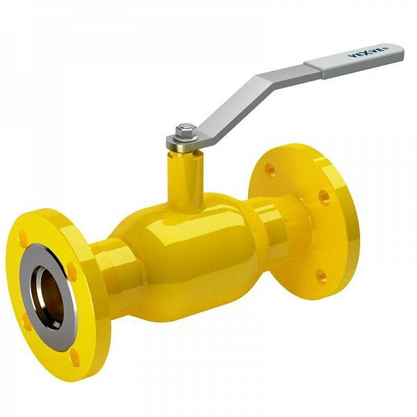 Кран шаровой Vexve 309040 DN 15 PN 40  стальной полнопроходный фланцевый для газа, ручка-рычаг
