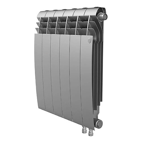 Радиатор биметаллический Royal Thermo BiLiner 350 VR (12 секций) Silver Satin