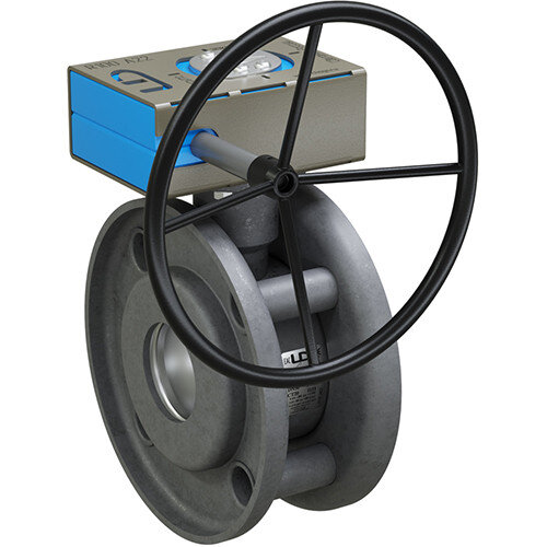 Кран шаровой LD Стриж 040.016.Н/П.01.Zn Ду 40 Ру 16 нержавеющий неполнопроходный с редуктором