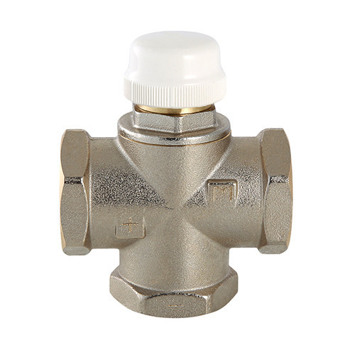 Клапан смесительный VALTEC VT.MR03.N.0603 1" DN 25 PN 10 трехходовый, латунный с никелевым покрытием 9