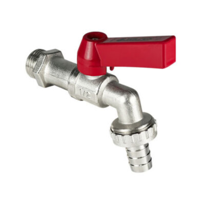 Кран шаровый VALFEX VF.435 НР 1" Ду 25 Ру 16 водоразборный никелированный латунный