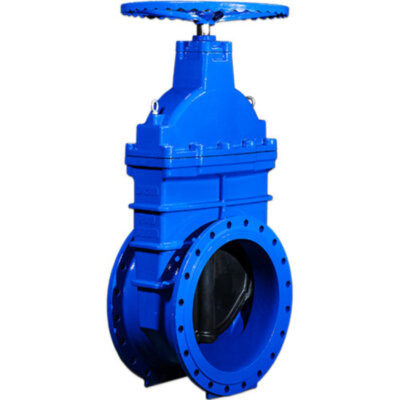 Задвижка Benarmo 30ч39р DN 400 PN 10/16 обрезиненный клин EPDM с гайкой и направляющими клина с невыдвижным шпинделем, уплотнение - EPDM