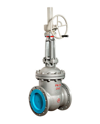 Задвижка 30нж564нж Ду300 Ру 25 нержавеющая с редуктором