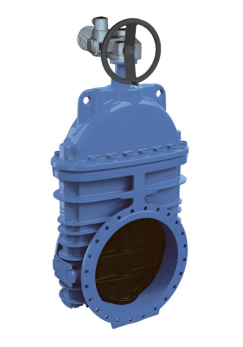 Задвижка AVK 15/42 DN 500 PN 10 фланцевая клиновая чугунная с электроприводом AUMA с обрезиненным клином