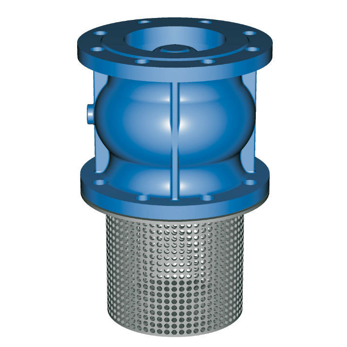 Клапан Tecofi CC3241 DN 50 обратный донный фланцевый PN 16